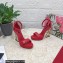 Dolce & Gabbana DG Pop Heel 12cm Platform 1.5cm Leather sandals Red 2023