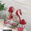 Dolce & Gabbana DG Pop Heel 12cm Platform 1.5cm Leather sandals Red 2023