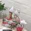 Dolce & Gabbana DG Pop Heel 12cm Platform 1.5cm Leather sandals White 2023