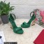 Dolce & Gabbana DG Pop Heel 12cm Platform 1.5cm Leather sandals Green 2023