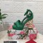 Dolce & Gabbana DG Pop Heel 12cm Platform 1.5cm Leather sandals Green 2023