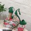 Dolce & Gabbana DG Pop Heel 12cm Platform 1.5cm Leather sandals Green 2023