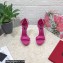 Dolce & Gabbana DG Pop Heel 12cm Platform 1.5cm Leather sandals Fuchsia 2023