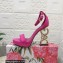 Dolce & Gabbana DG Pop Heel 12cm Platform 1.5cm Leather sandals Fuchsia 2023