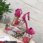 Dolce & Gabbana DG Pop Heel 12cm Platform 1.5cm Leather sandals Fuchsia 2023
