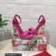 Dolce & Gabbana DG Pop Heel 12cm Platform 1.5cm Leather sandals Fuchsia 2023