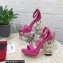 Dolce & Gabbana DG Pop Heel 12cm Platform 1.5cm Leather sandals Fuchsia 2023