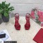 Dolce & Gabbana DG Heel 12cm Platform 1.5cm Patent Leather sandals Red 2023