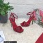 Dolce & Gabbana DG Heel 12cm Platform 1.5cm Patent Leather sandals Red 2023