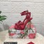 Dolce & Gabbana DG Heel 12cm Platform 1.5cm Patent Leather sandals Red 2023