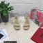 Dolce & Gabbana DG Heel 12cm Platform 1.5cm Patent Leather sandals Beige 2023