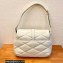 Saint Laurent le 57 hobo bag in quilted lambskin 698567 White