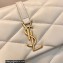Saint Laurent le 57 hobo bag in quilted lambskin 698567 White