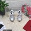 Dolce & Gabbana DG Heel 12cm Platform 1.5cm criss-cross straps sandals Silver with rhinestone 2023