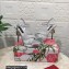 Dolce & Gabbana DG Heel 12cm Platform 1.5cm criss-cross straps sandals Silver with rhinestone 2023