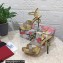Dolce & Gabbana DG Heel 12cm Platform 1.5cm criss-cross straps sandals Gold with rhinestone 2023