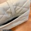 Saint Laurent le 57 hobo bag in quilted lambskin 698567 White