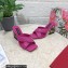 Dolce & Gabbana DG Pop Heel 10.5cm criss-cross straps Mules Fuchsia with fusible rhinestone 2023