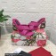 Dolce & Gabbana DG Pop Heel 10.5cm criss-cross straps Mules Fuchsia with fusible rhinestone 2023