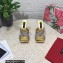 Dolce & Gabbana DG Pop Heel 10.5cm criss-cross straps Mules Gold with fusible rhinestone 2023