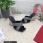 Dolce & Gabbana DG Pop Heel 10.5cm criss-cross straps Mules Black with fusible rhinestone 2023
