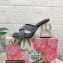 Dolce & Gabbana DG Pop Heel 10.5cm criss-cross straps Mules Black with fusible rhinestone 2023