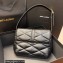 Saint Laurent le 57 hobo bag in quilted lambskin 698567 Black