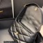 Saint Laurent le 57 hobo bag in quilted lambskin 698567 Black