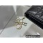Dior Mini Lady Dior Wallet in Cannage Calfskin Black