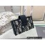 Dior Lady Dior 5-Gusset Card Holder in Blue Dior Oblique Jacquard