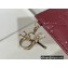Dior Lady Dior Five-Slot Card Holder in Patent Cannage Calfskin Dark Pink