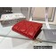 Dior Mini Lady Dior Wallet in Cannage Calfskin Red