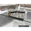 Dior Saddle Flap Card Holder Oblique Jacquard Gray