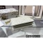 Dior Mini Lady Dior Wallet in Cannage Calfskin White