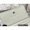 Dior Mini Lady Dior Wallet in Cannage Calfskin White