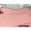 Dior Saddle Flap Card Holder Goatskin Pink