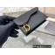 Dior Saddle Flap Card Holder Goatskin Black