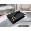 Dior Saddle Flap Card Holder Goatskin Black