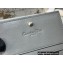 Dior Mini Lady Dior Wallet in Cannage Calfskin Gray