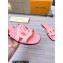 Louis Vuitton leather LV Isola Flat Mules Pink 2023