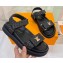 Louis Vuitton LV Sunset Comfort Flat Sandals Raffia Black 2023
