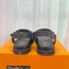 Louis Vuitton LV Sunset Comfort Flat Sandals Raffia Black 2023