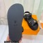 Louis Vuitton LV Sunset Comfort Flat Sandals Raffia Black 2023