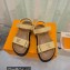 Louis Vuitton LV Sunset Comfort Flat Sandals Raffia Beige 2023