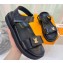 Louis Vuitton LV Sunset Comfort Flat Sandals Leather Black 2023