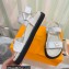 Louis Vuitton LV Sunset Comfort Flat Sandals Leather White 2023