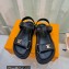 Louis Vuitton Cordoba Flat Comfort Sandals Leather Black 2023