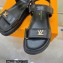 Louis Vuitton Cordoba Flat Comfort Sandals Leather Black 2023