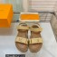 Louis Vuitton Cordoba Flat Comfort Sandals Raffia Beige 2023