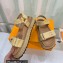 Louis Vuitton Cordoba Flat Comfort Sandals Raffia Beige 2023